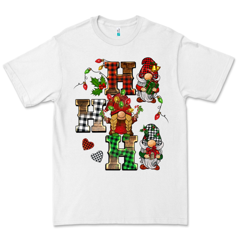 Christmas Ho Ho Ho Gnomes Premium Tee by BarkalooDesign | Teevron