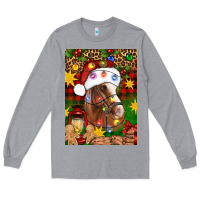 Heather Grey Christmas horse Long Sleeve Tee - Artiststas