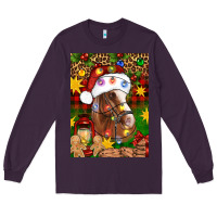Plum Christmas horse Long Sleeve Tee - Artiststas