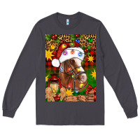 Smoke Christmas horse Long Sleeve Tee - Artiststas