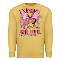 Antique Gold god is within her she will not fail Premium Sweatshirt - MaliasSmallBusiness
