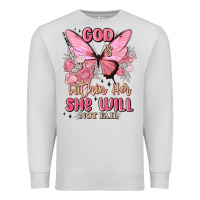 Dove Grey god is within her she will not fail Premium Sweatshirt - MaliasSmallBusiness