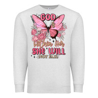 Oatmeal Heather god is within her she will not fail Premium Sweatshirt - MaliasSmallBusiness