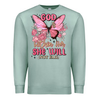 Seafoam god is within her she will not fail Premium Sweatshirt - MaliasSmallBusiness