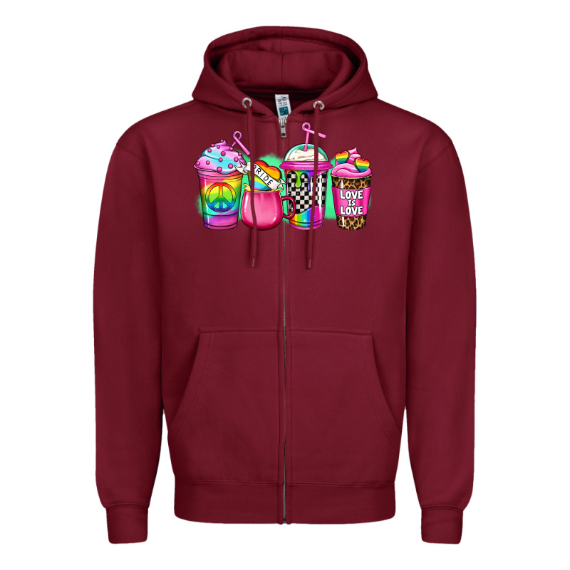 Lgbtq Coffee Zipper Hoodie by Jasminsmagicworld | Teevron