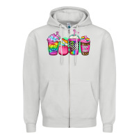Dove Grey lgbtq coffee Zipper Hoodie - Jasminsmagicworld