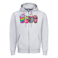 Heather Grey lgbtq coffee Zipper Hoodie - Jasminsmagicworld
