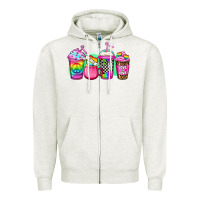 Oatmeal Heather lgbtq coffee Zipper Hoodie - Jasminsmagicworld