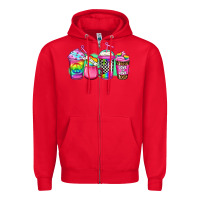 Red lgbtq coffee Zipper Hoodie - Jasminsmagicworld