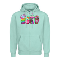 Seafoam lgbtq coffee Zipper Hoodie - Jasminsmagicworld