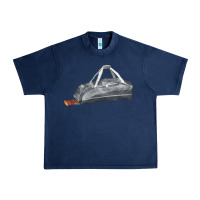 Navy baseball bag fa element Urban Heavy Tee - FaDigitalArtStudio