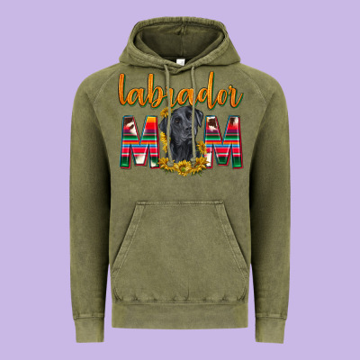 Western Labrador Retriever Mom Vintage Hoodie Designed By Texasbilliewilder