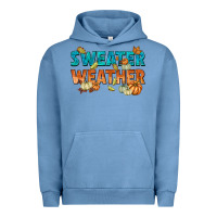 Pigment Pebble Blue weather Urban Hoodie - texasbilliewilder