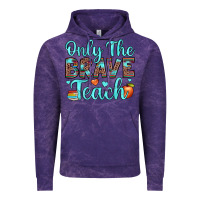 Cloud Purple only the brave teach Vintage Hoodie - JahusDesignShop