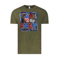 Vintage Olive 4th of July  4th of july Vintage Tee - CowGirlArtShop