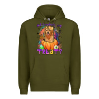 Army Green did somebody say treat Premium Hoodie - LillyAllenDesigns