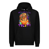 Black did somebody say treat Premium Hoodie - LillyAllenDesigns