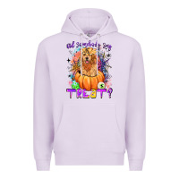 Lilac did somebody say treat Premium Hoodie - LillyAllenDesigns