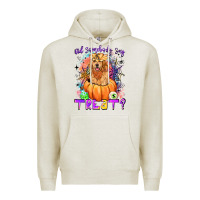 Oatmeal Heather did somebody say treat Premium Hoodie - LillyAllenDesigns