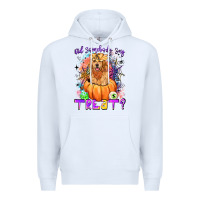 White did somebody say treat Premium Hoodie - LillyAllenDesigns