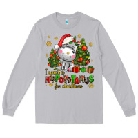 Moon Dust i want a hippopotamus for christmas Long Sleeve Tee - AdoDesignShop