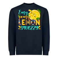 Navy easy peasy lemon squezzy Heavyweight Sweatshirt - Zillion Design Studio
