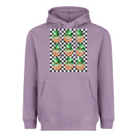 Lavender boujee checker board leprechaun Heavyweight Hoodie - MaliasSmallBusiness