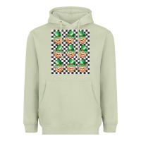 Matcha boujee checker board leprechaun Heavyweight Hoodie - MaliasSmallBusiness