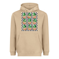 Mushroom boujee checker board leprechaun Heavyweight Hoodie - MaliasSmallBusiness