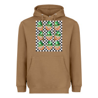 Toasted Coconut boujee checker board leprechaun Heavyweight Hoodie - MaliasSmallBusiness