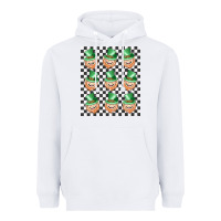 White boujee checker board leprechaun Heavyweight Hoodie - MaliasSmallBusiness