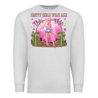 Dove Grey pretty girls walk like this this Premium Sweatshirt - NancyCooperArtShop