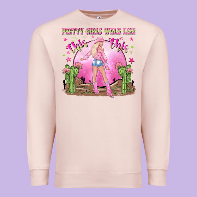 Pretty Girls Walk Like This This Premium Sweatshirt Designed By Nancycooperartshop
