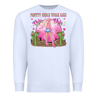 White pretty girls walk like this this Premium Sweatshirt - NancyCooperArtShop