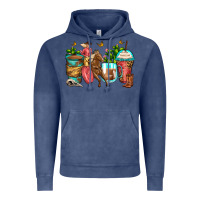 Vintage Denim cowgirl coffee cups Vintage Hoodie - Zillion Design Studio