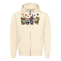 Sandshell army coffee Zipper Hoodie - Jasminsmagicworld