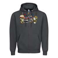 Smoke army coffee Zipper Hoodie - Jasminsmagicworld