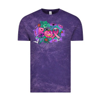 Cloud Purple halloween boo with cancer ribbon Vintage Tee - AdoDesignShop
