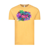 Vintage Mustard halloween boo with cancer ribbon Vintage Tee - AdoDesignShop