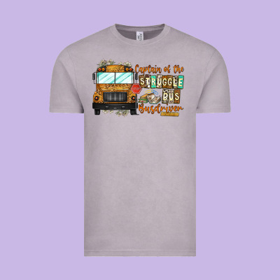 Captain Of Struggle Bus Busdrive Vintage Tee Designed By Cowhidedigitalart