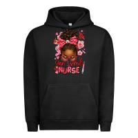 Pigment Black one loved nurse afro messy bun Urban Hoodie - texasbilliewilder
