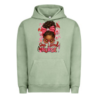 Pigment Oil Green one loved nurse afro messy bun Urban Hoodie - texasbilliewilder