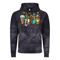 Cloud Black cowboy coffee cups Vintage Hoodie - Zillion Design Studio