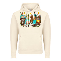 Vintage Artic cowboy coffee cups Vintage Hoodie - Zillion Design Studio