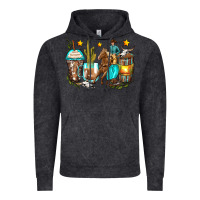 Vintage Black cowboy coffee cups Vintage Hoodie - Zillion Design Studio