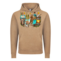 Vintage Coffee cowboy coffee cups Vintage Hoodie - Zillion Design Studio