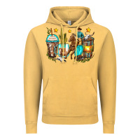 Vintage Mustard cowboy coffee cups Vintage Hoodie - Zillion Design Studio
