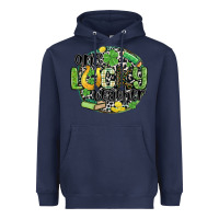Navy one lucky teacher Heavyweight Hoodie - MaliasSmallBusiness