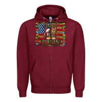 Burgundy proud veteran christmas army Zipper Hoodie - Jasminsmagicworld