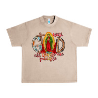 French Oak With God All Things Are Possible Urban Heavy Tee - RacoonDesign